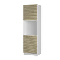 SKŘÍŇKA NA VESTAVĚNOU TROUBU Fame-Line Dubový panel - bílá/barva dubu, kompozitní dřevo (60/206.8/58cm) - Vicco