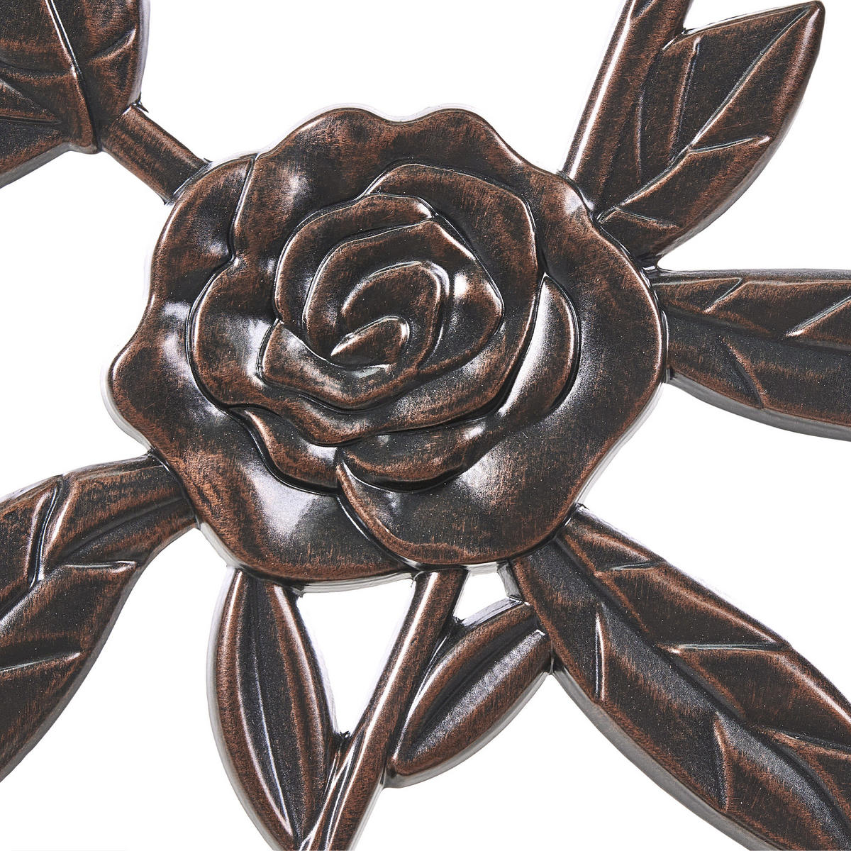 GARTENBANK Dunkelbraun Piura - Dunkelbraun, Metall (88/80/49cm) - Beliani