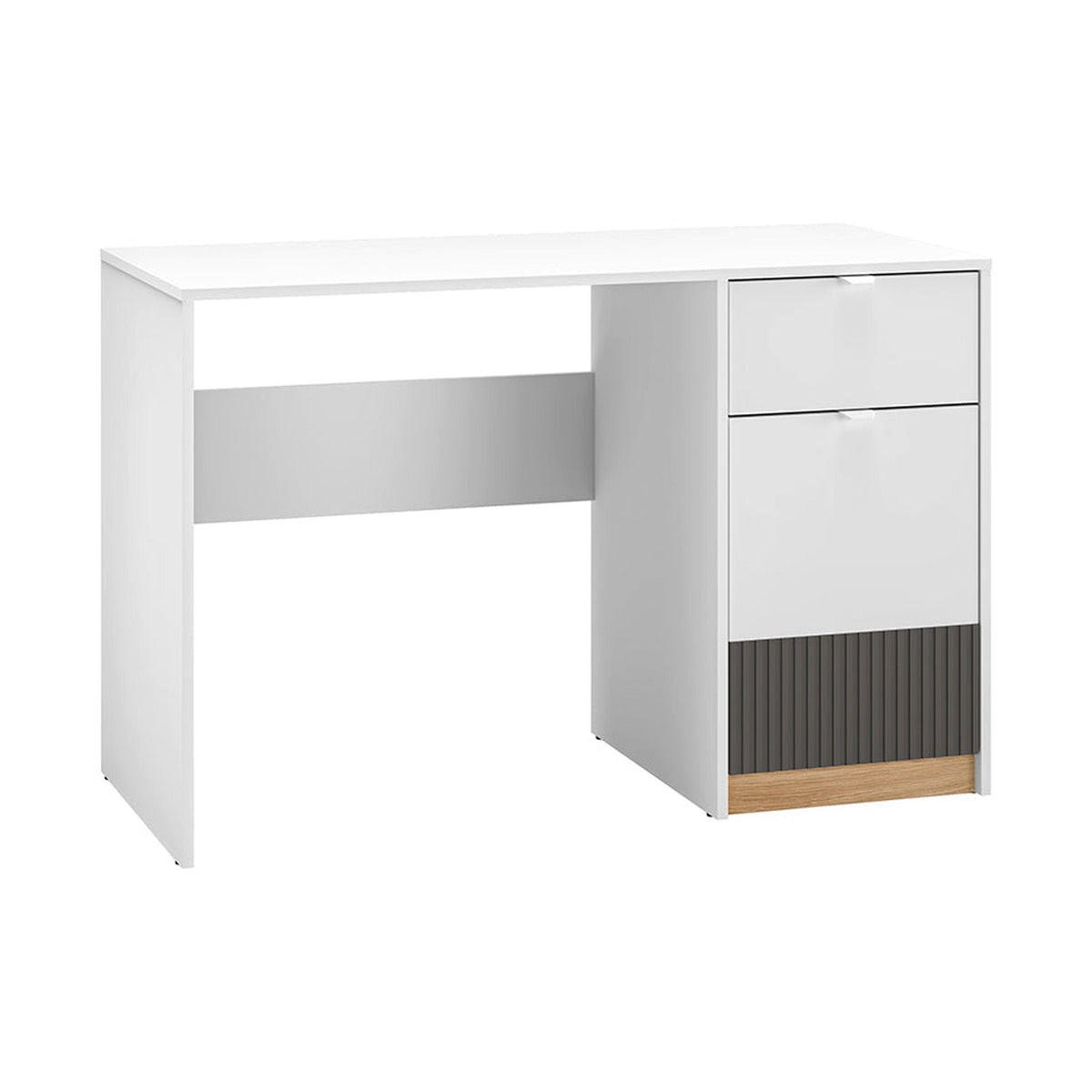 SCHREIBTISCH – 55 x 120 cm – Torino – Weiß - Weiß, Holzwerkstoff (55/120/79cm) - hi-markt
