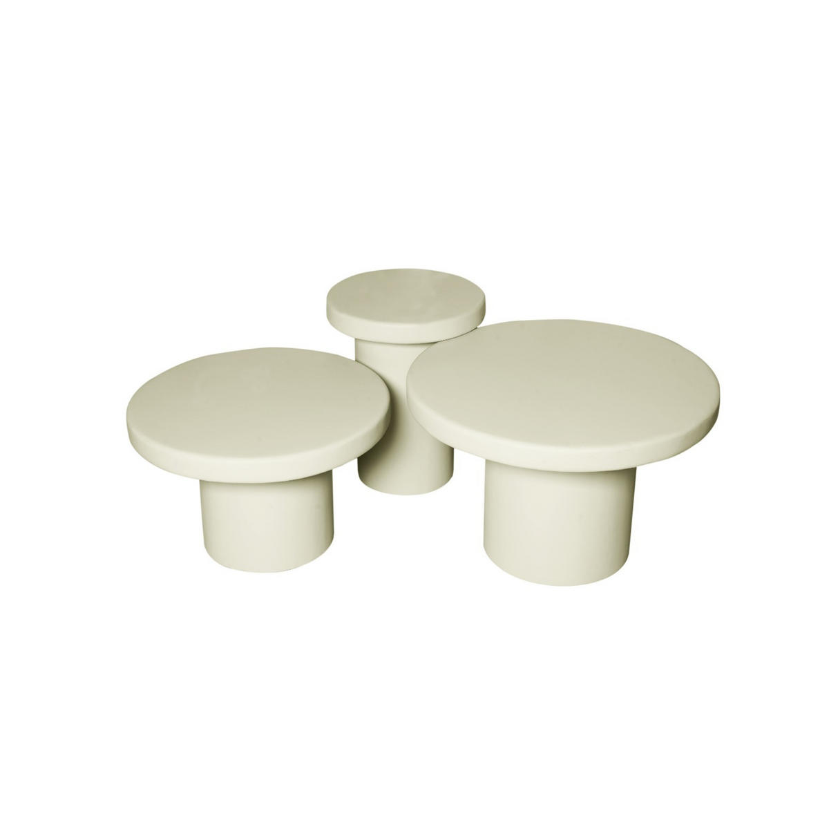 COUCHTISCH Inka Mangoholz 70 cm / 70 cm Sand - Sandfarben, Holz (70/70/45cm)