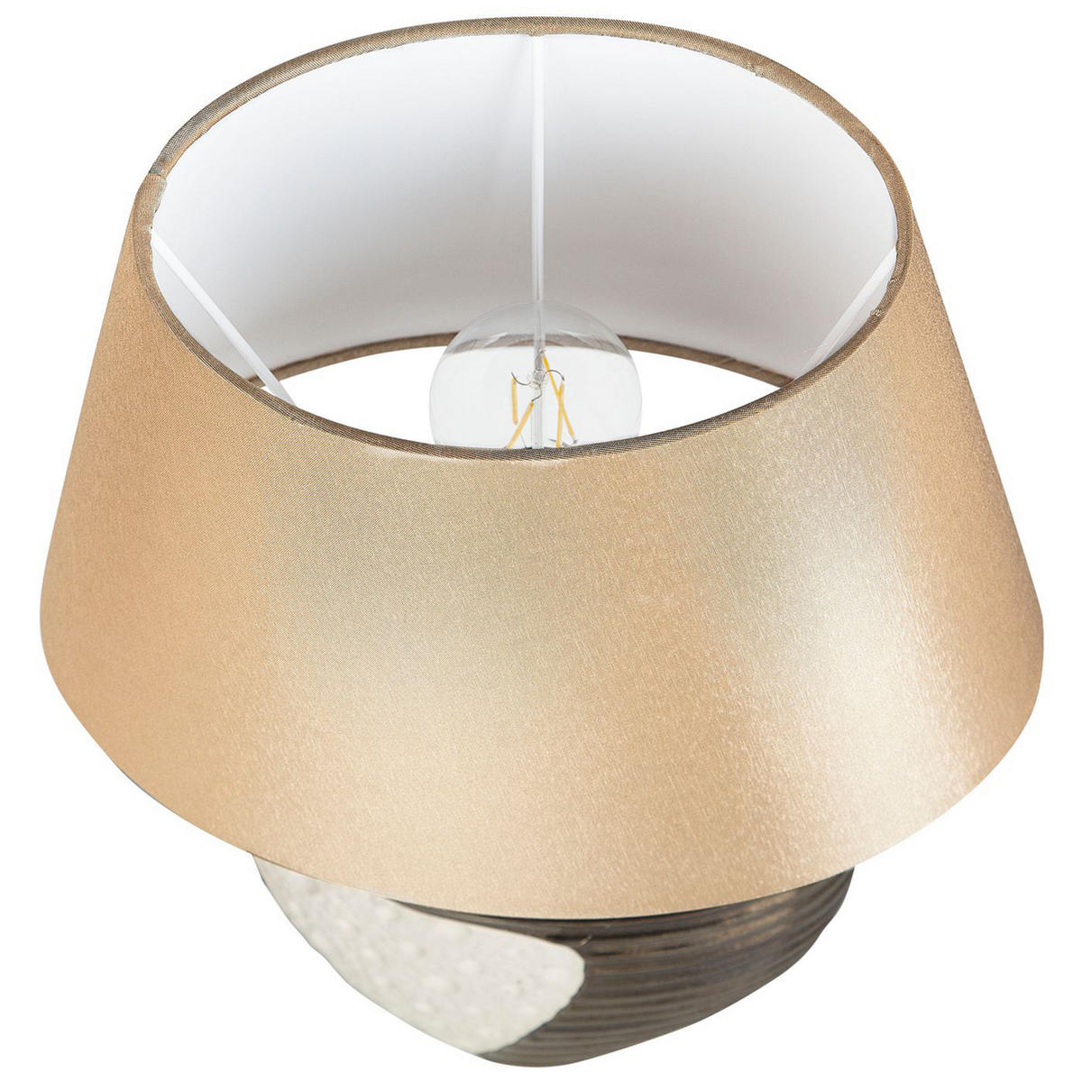TISCHLAMPE Esla 30/30/41 cm - Messingfarben, Keramik (30/30/41cm) - Beliani