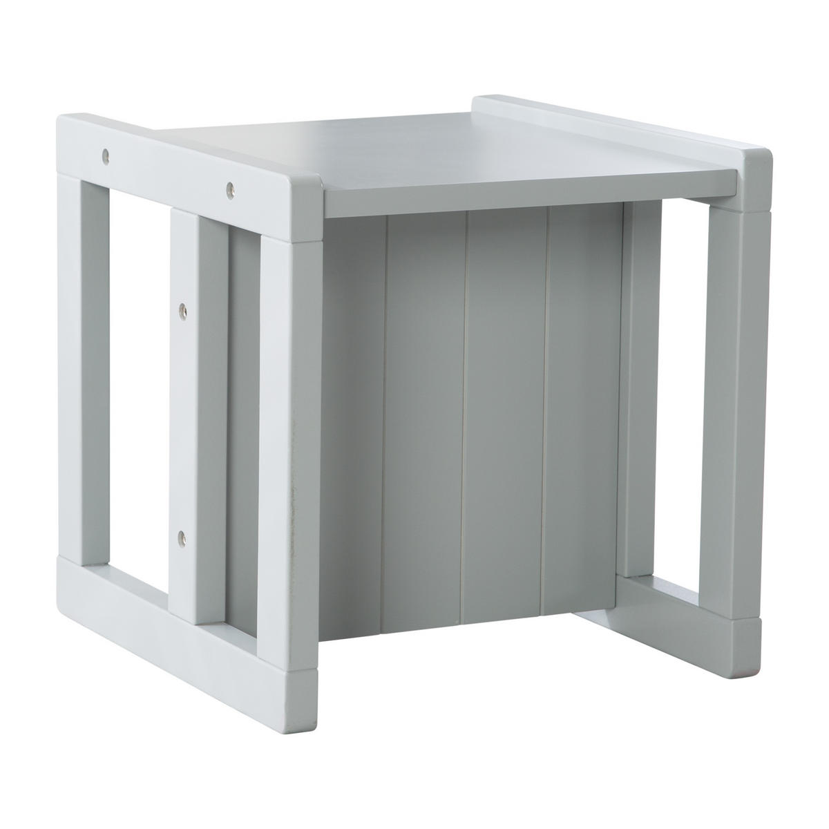 SITZHOCKER - Grau, Holzwerkstoff (30/30/30cm) - Roba