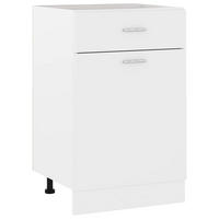 SCHUBUNTERSCHRANK Lyon Weiß 50/46/81,5 Cm Holzwerkstoff - Weiß, Holz (50/46/50cm) - vidaXL
