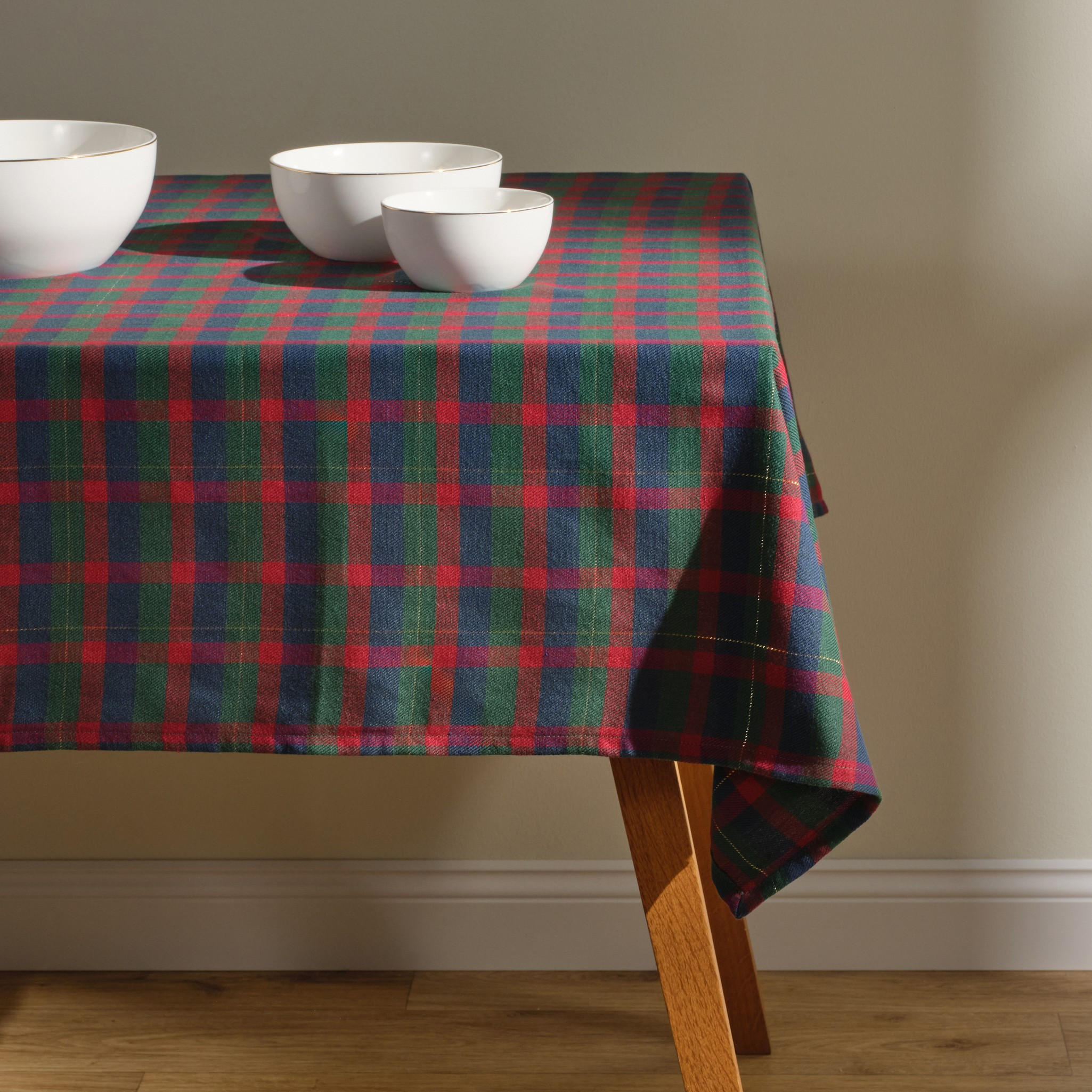 TISCHDECKE Maglamo - Dunkelgrün, Textil (220/150/1cm) - home&you