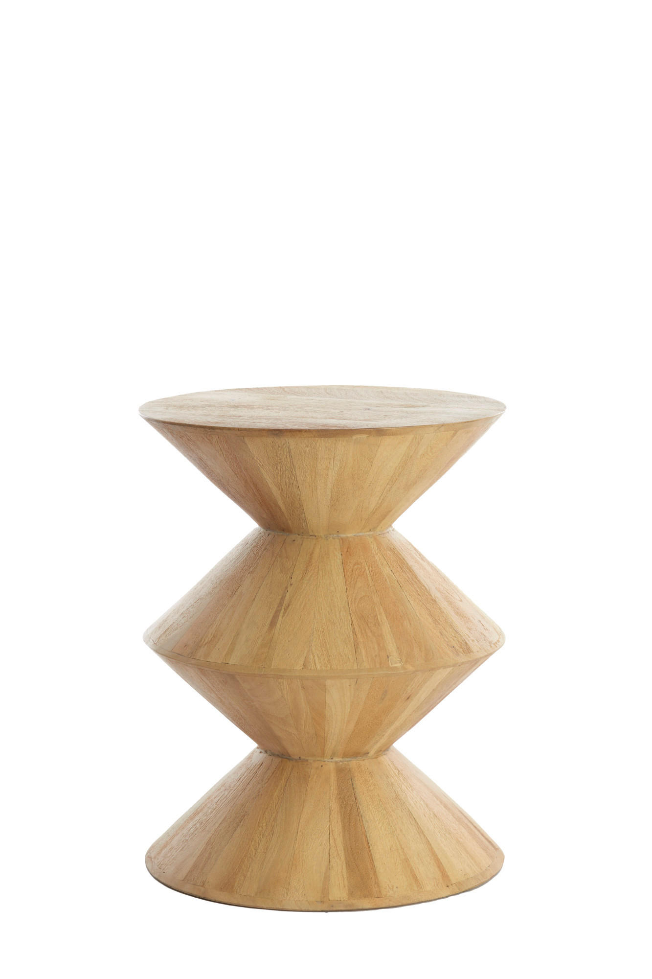 BEISTELLTISCH Larus Braun Ø40/50 cm - Braun, Holz (40/40/50cm) - Light & Living