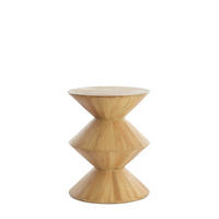 BEISTELLTISCH Larus Braun Ø40/50 cm - Braun, Holz (40/40/50cm) - Light & Living