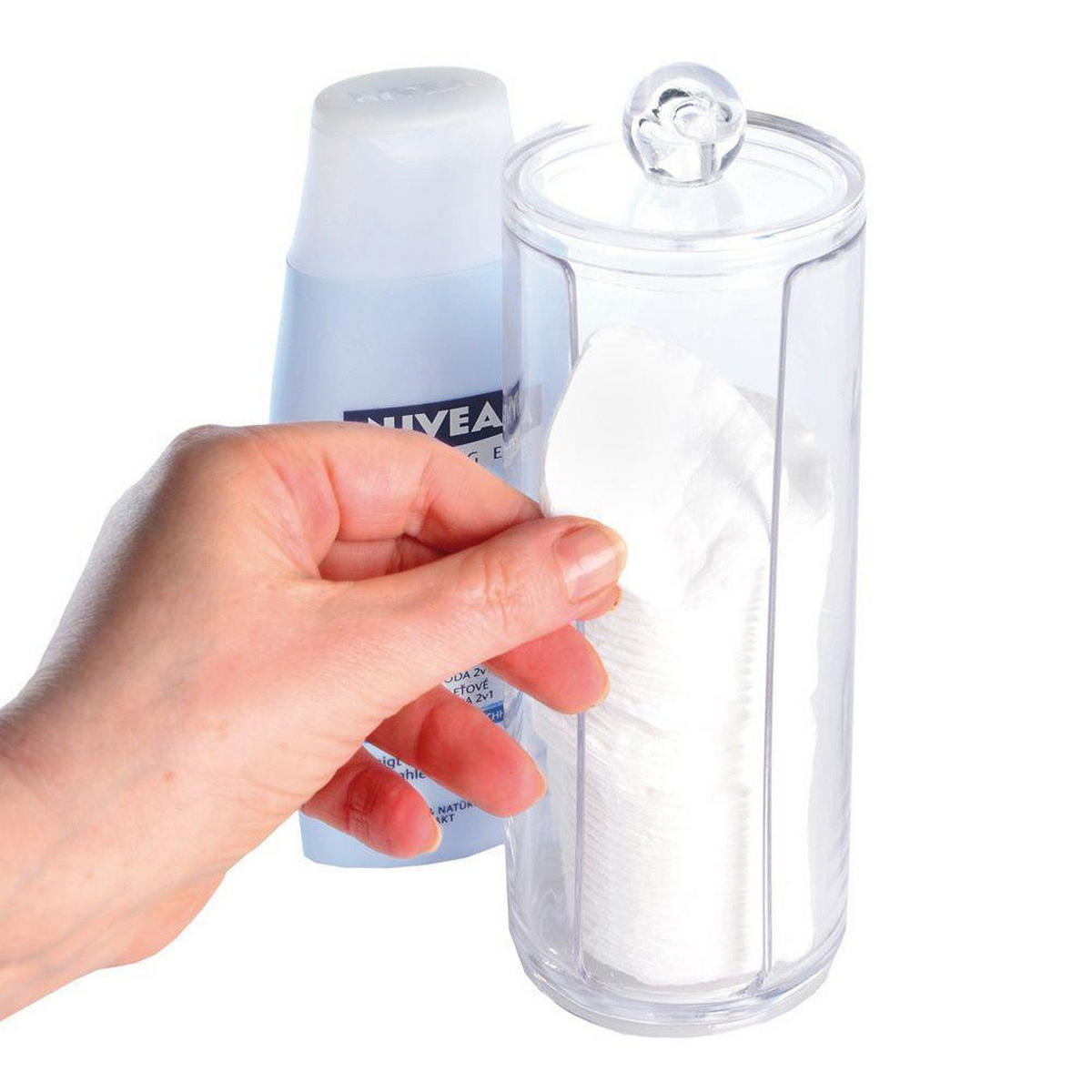 SPENDER Kosmetikpads Transparent - Klar, Kunststoff (7.5/20/7.5cm) - Orion 