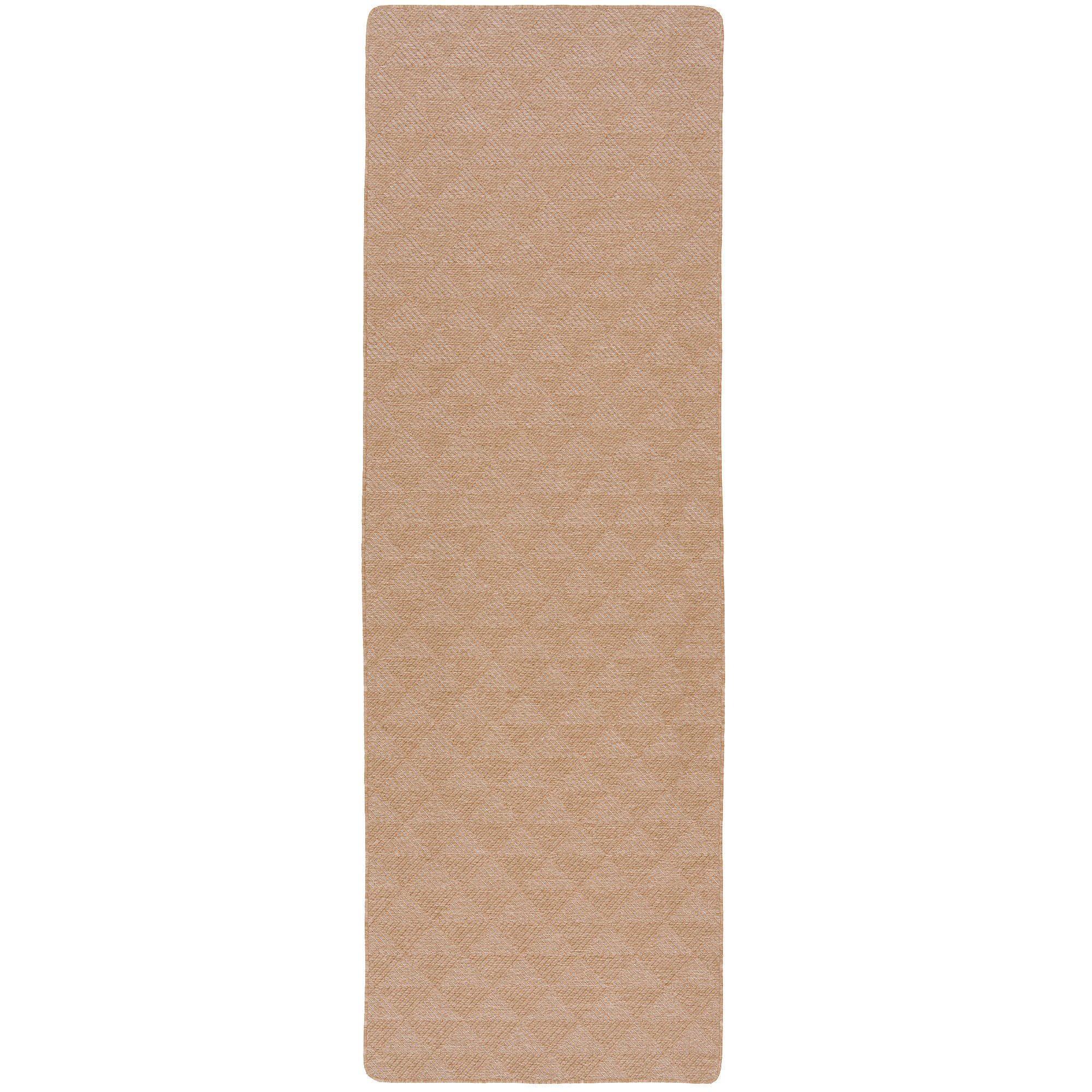 IN- UND OUTDOOR TEPPICH LÄUFER BEIDSEITIG NEWPORT - Nussbaumfarben, Textil (100/100cm) - Snapstyle