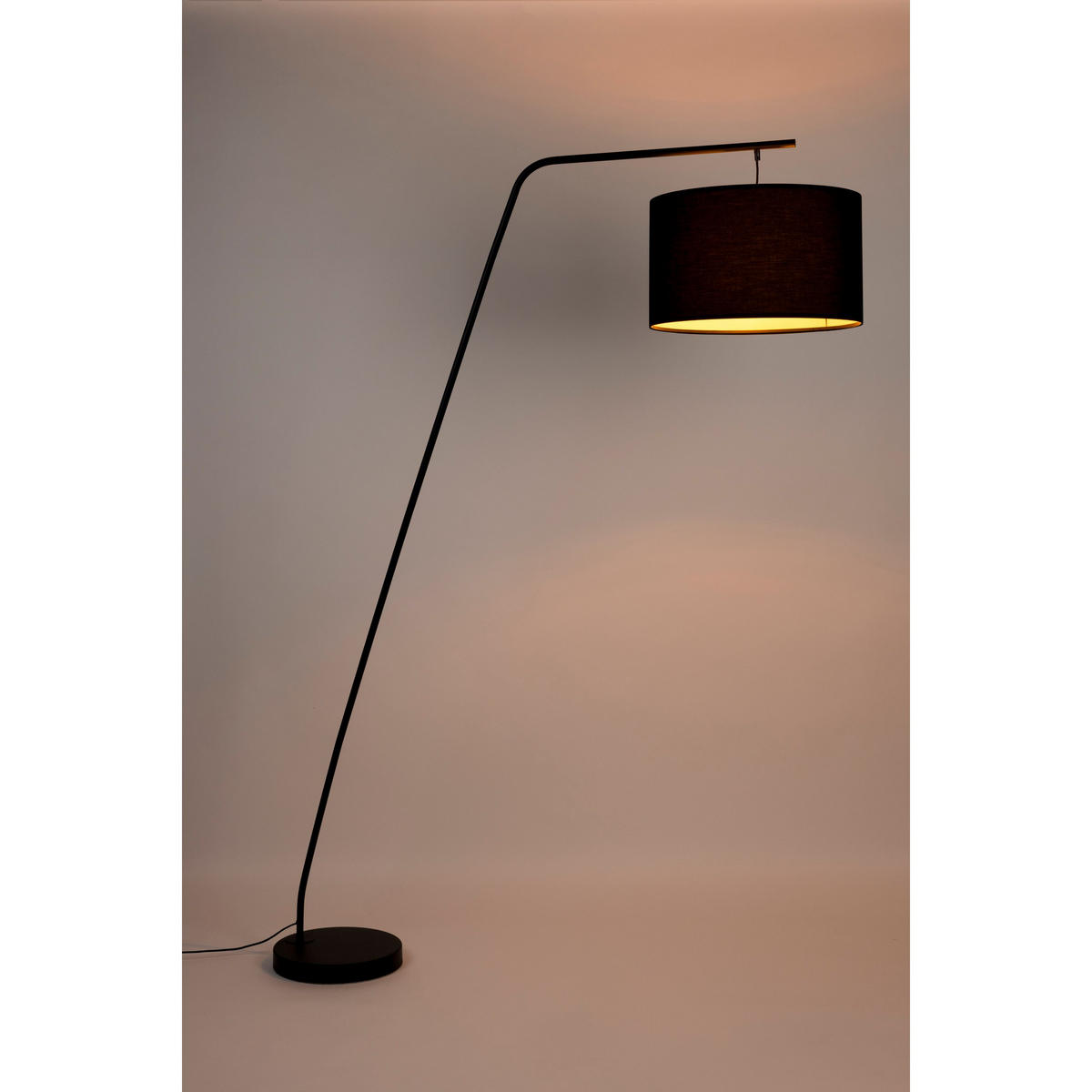 STEHLAMPE Martine Schwarz - Schwarz, Metall (160/50/220cm) - Housecraft Living