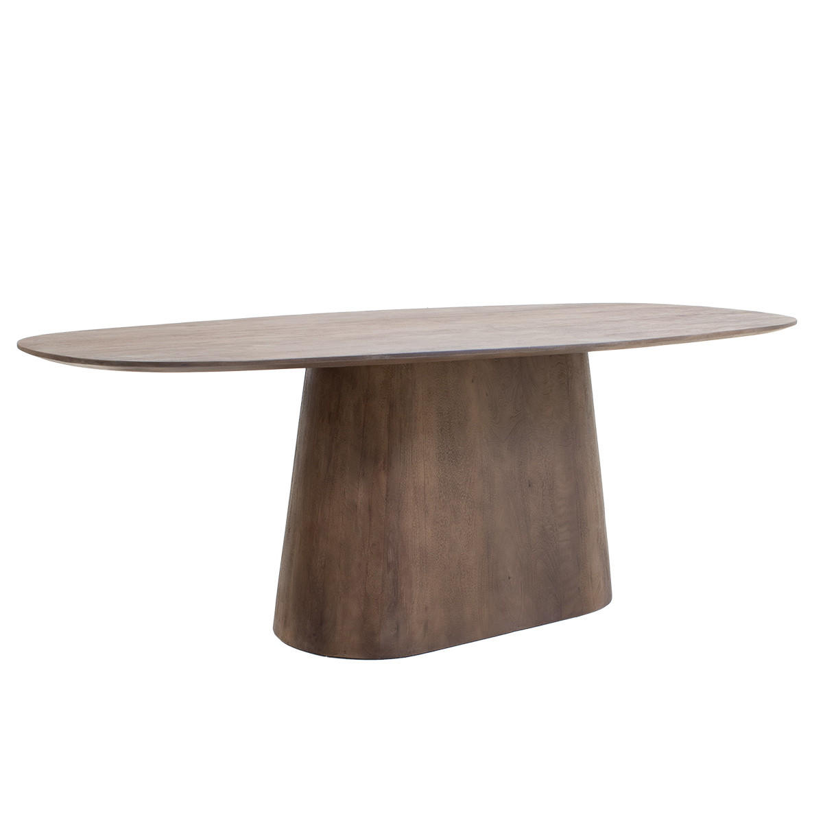 ESSTISCH Dänisch Oval Walnuss - 160x100x76cm - Stijn - Dunkelbraun, Holz (160/100/76cm) - Giga Meubel