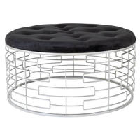 BANK aus Metal D92x47 cm - Silberfarben, Metall (91.5/47/91.5cm) - Wanderlust