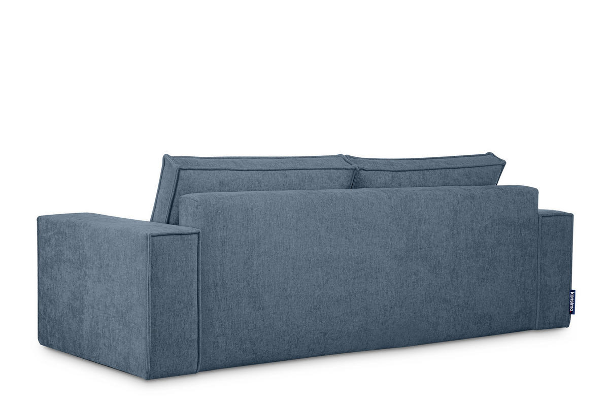 3-SITZER-SOFA NAPI II mit Schlaffunktion, hellblau - Hellblau, Textil (244/89/101cm) - KONSIMO®