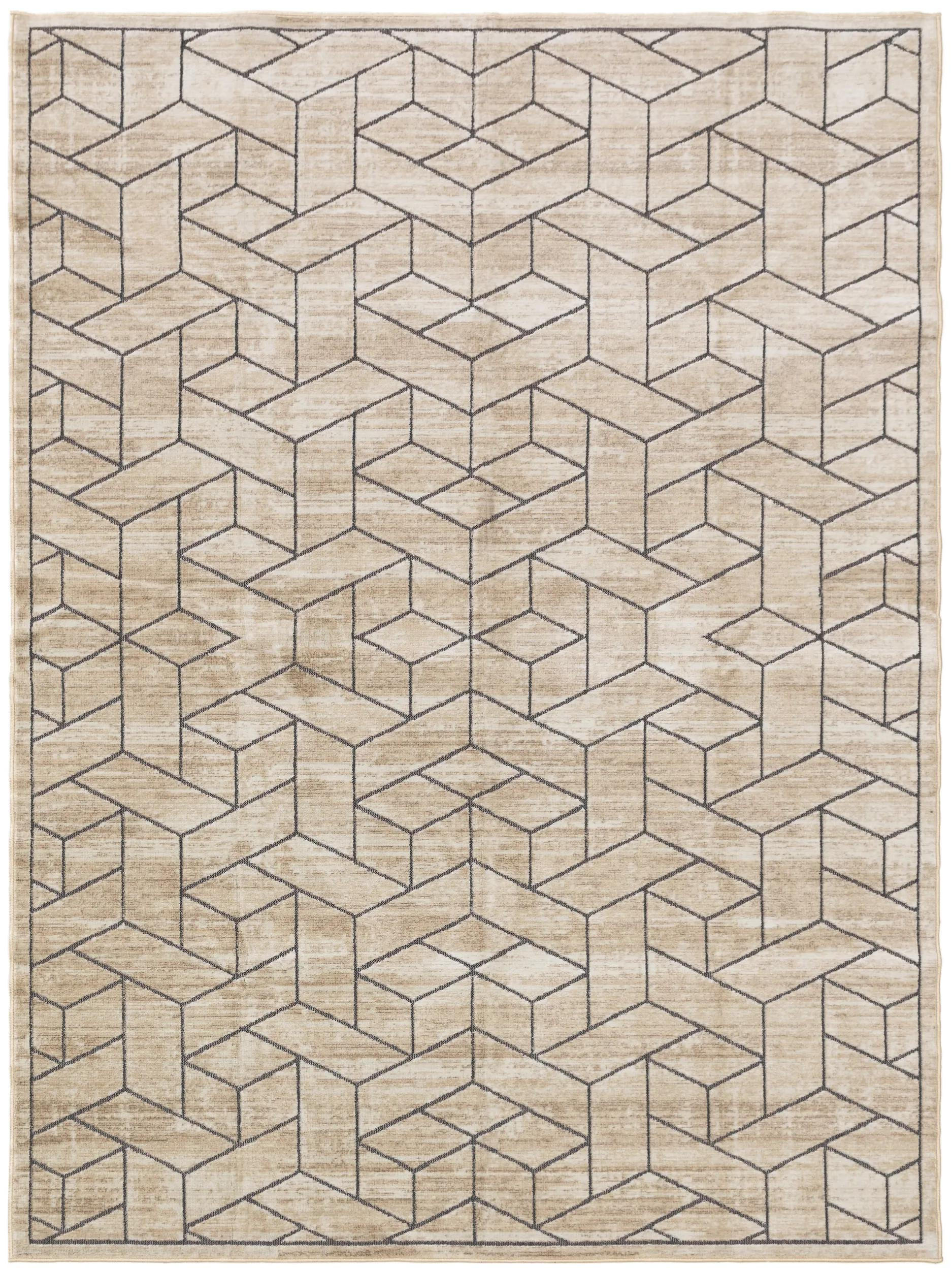 benuta Teppich Creme 66x110 cm