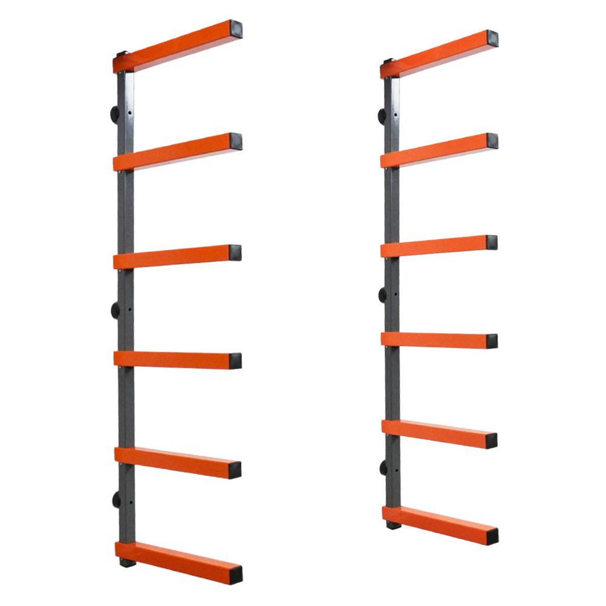 KRAGARMREGAL Wandmontage mit 6 Ebenen - Orange, Metall (35/103/35cm) - PROREGAL