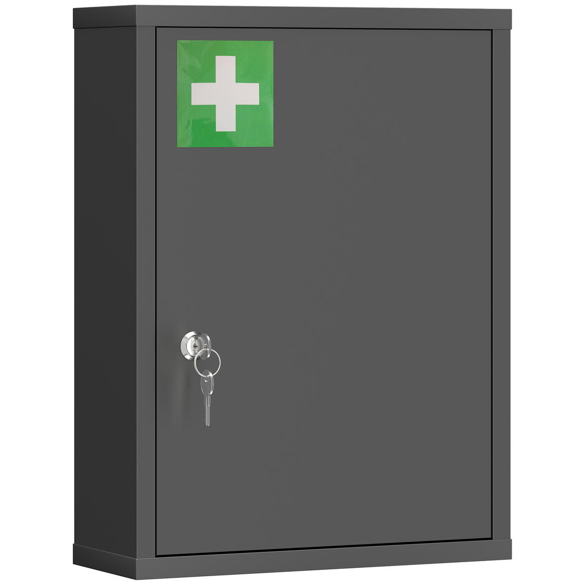 MEDIZINSCHRANK Schwarz 40/15/53,5 cm - Schwarz, Metall (40/53.5/15cm) - PANGIVO