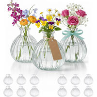 VASE 8 x 8 x 10 cm Transparentes Glas - Transparent, Glas (10cm) - LIBRATON