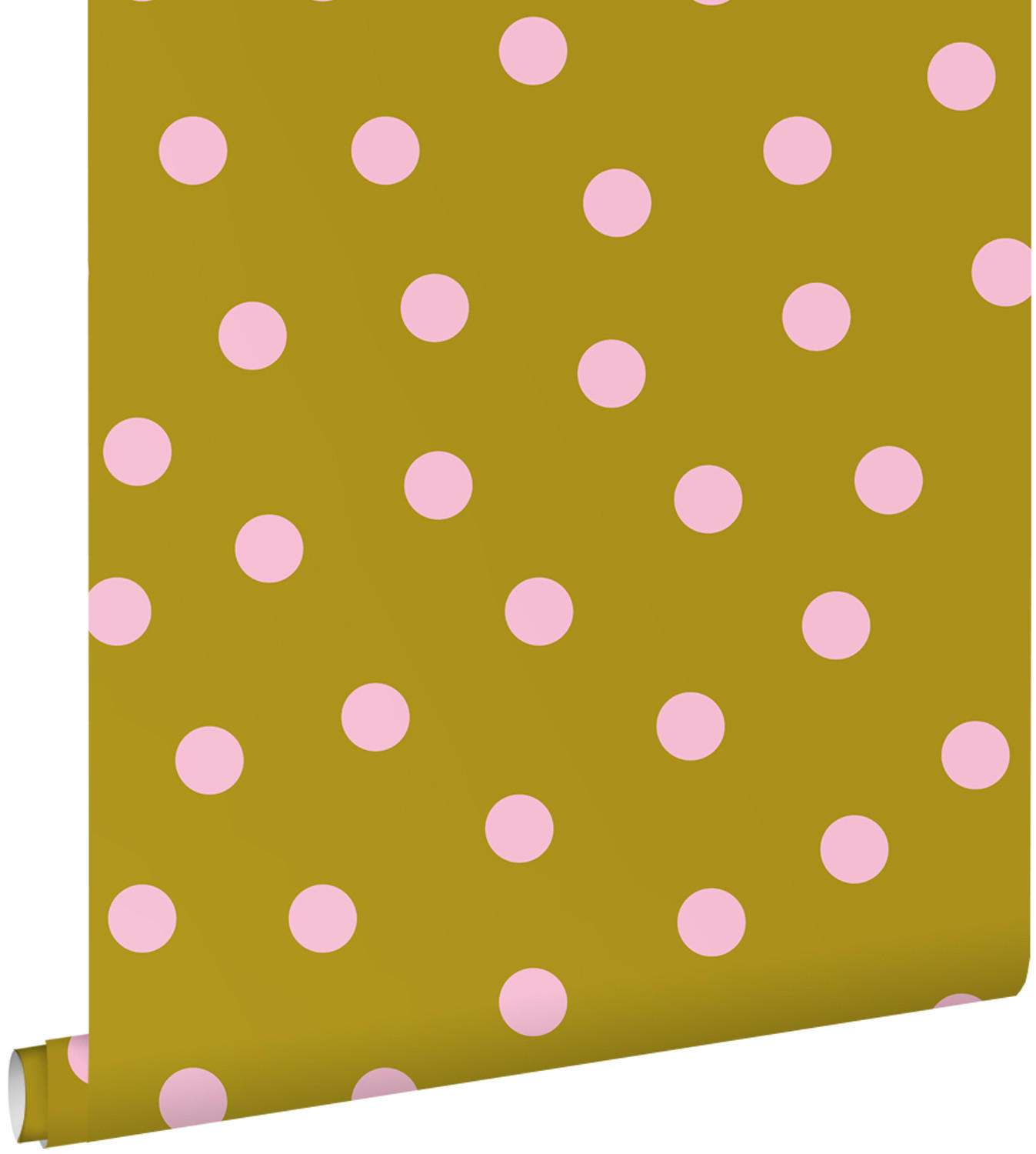 TAPETE Punkte 50 x 900 cm - Grün, Papier (50/0.1cm) - ESTAhome