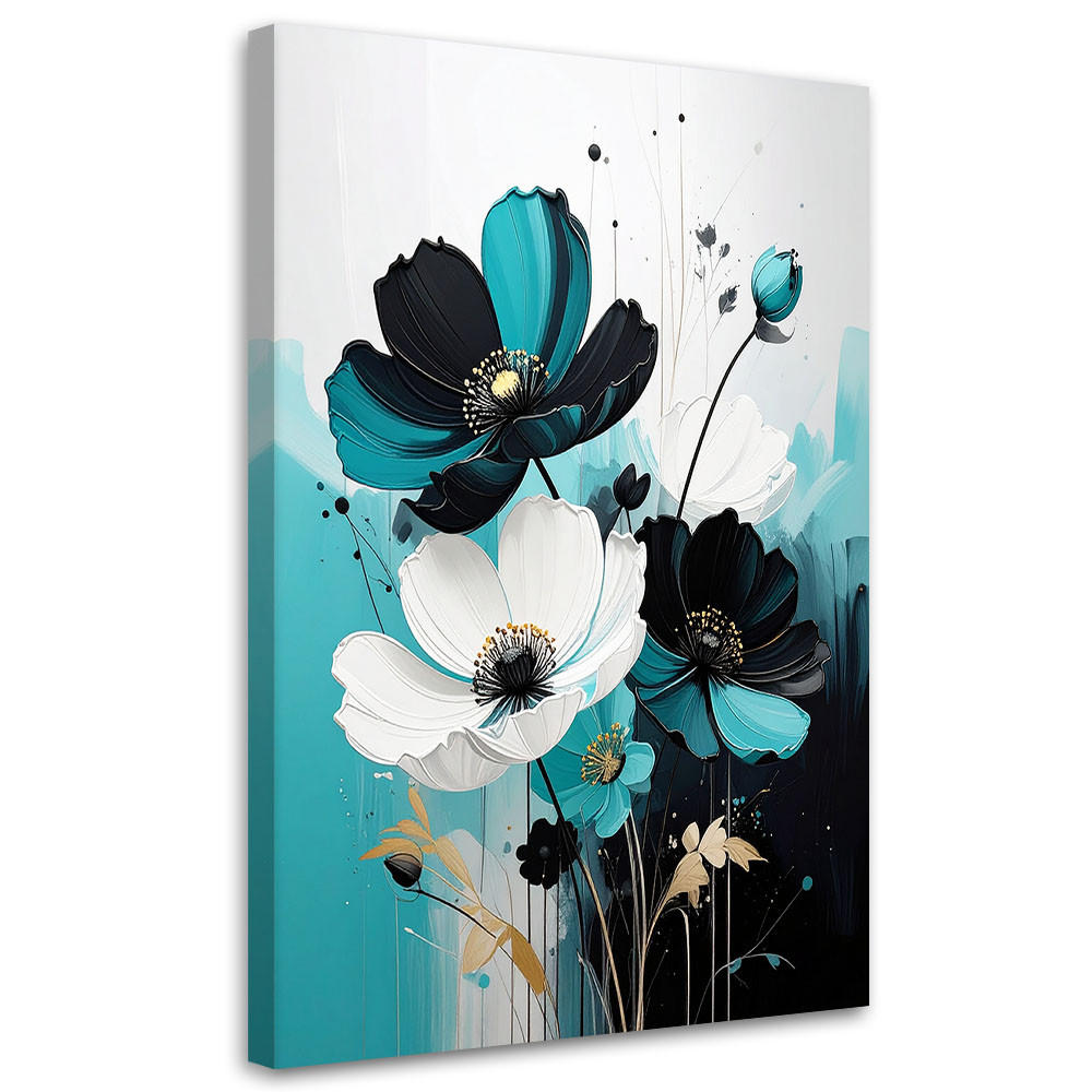 Feeby Wandbild, Türkis 80x120 cm