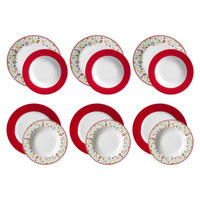 TAFELSERVICE Shanti Doppio bunt 12er Set - Multicolor, Keramik (1/1/1cm) - Ritzenhoff Breker
