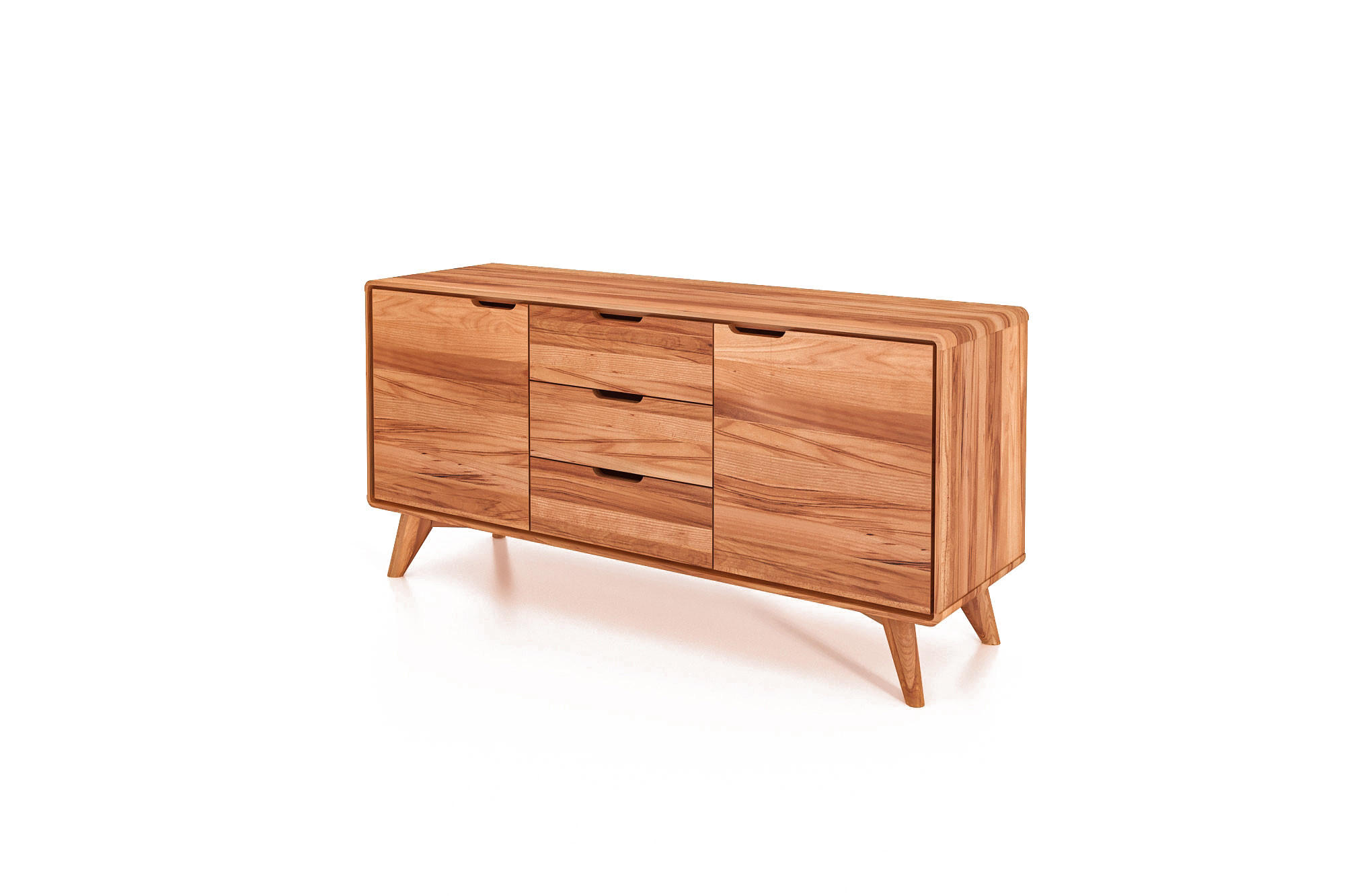 KOMMODE GREG Kernbuche - Kernbuche, Holz (134/63/40cm) - byoak
