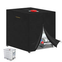 WASSERTANK Abdeckung 120x80x100cm UV-beständig - Schwarz, Textil (80/100/120cm)