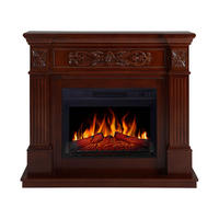 ELEKTROKAMIN Toscana AF23S Rotbraun – Breite 107 cm, 3D-Flammeneffekt, LED-Beleuchtung, Heizfunktion - Braun, Glas/Holzwerkstoff (106.6/92.5/37cm) - ArtiFlame