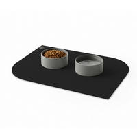 NAPFUNTERLAGE, Öko-Tex, Blattform Schwarz 60 x 90 cm - Schwarz, Textil (90/60cm) - SANOZOO