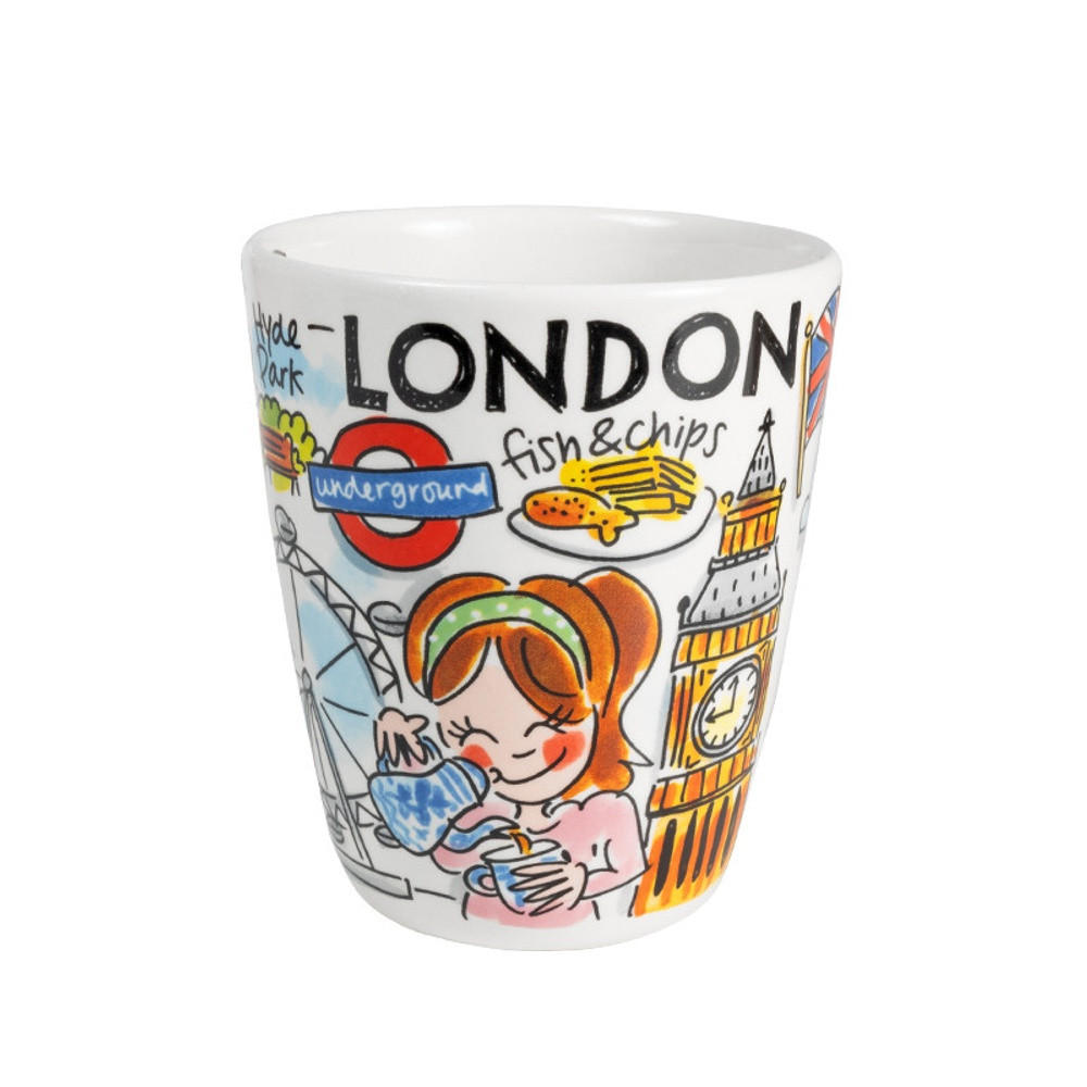 BECHER Blond City Icon London in Bunt - 350 ml - Multicolor, Keramik (0.35L) - Blond Amsterdam
