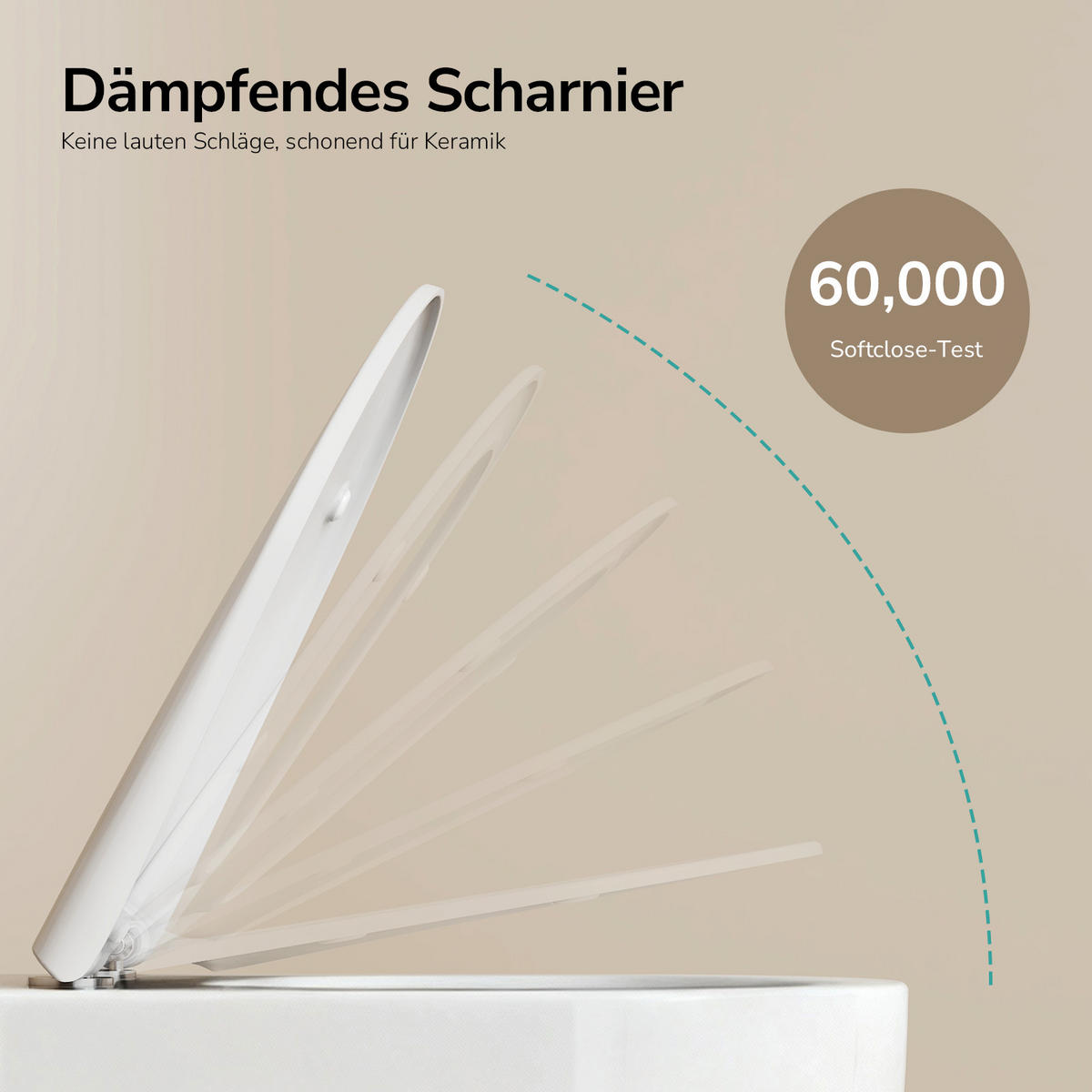 WAND-WC Spülrandlose CT03 55,5/36,5 cm Glänzend-Weiß - Weiß, Keramik (36.5/36/55.5cm) - EMKE