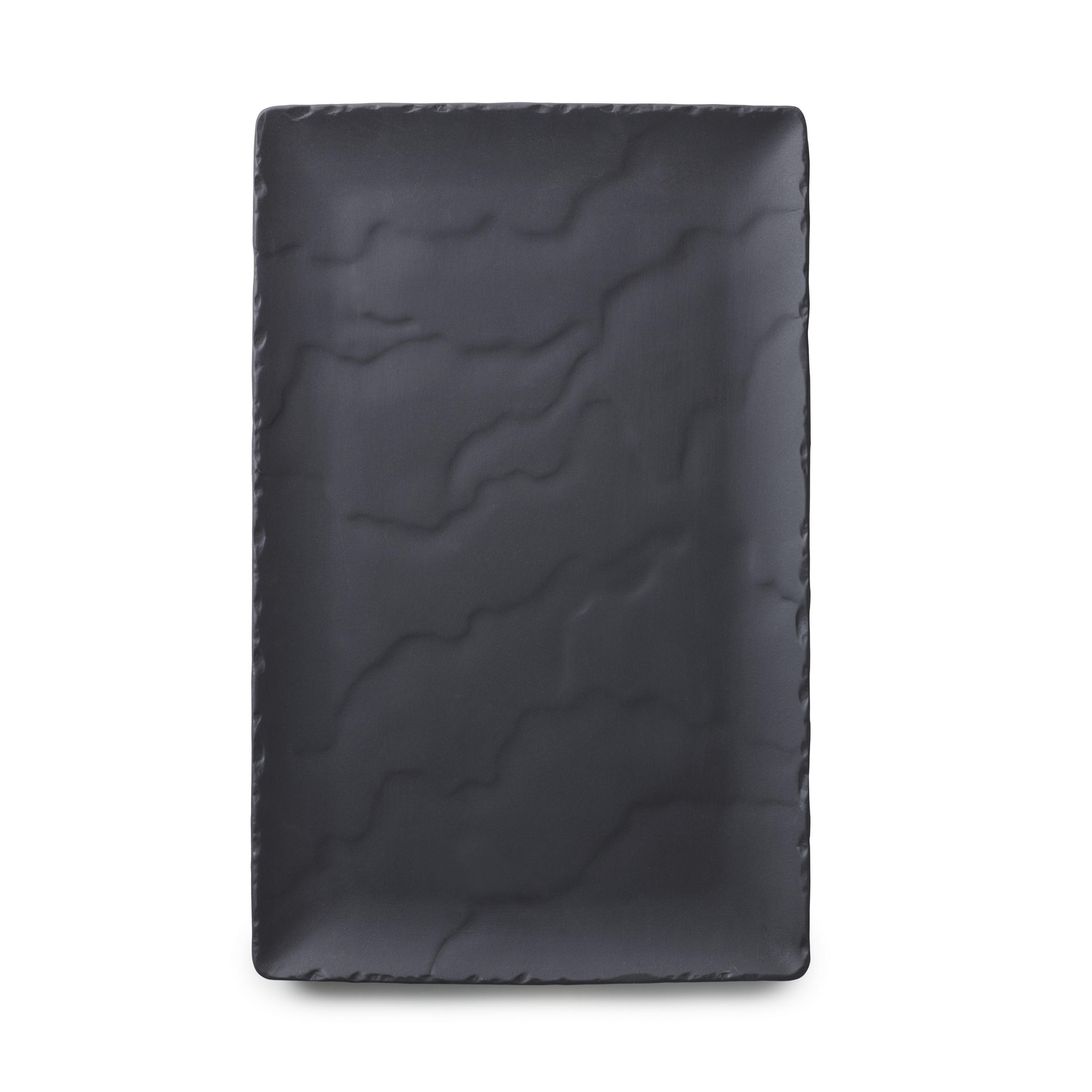 STEAK SERVIERPLATTE 33 cm x 21 cm RECHTECKIG Matt schiefer - Schieferfarben, Keramik (21/1.5/33cm) - Revol Porcelaine France