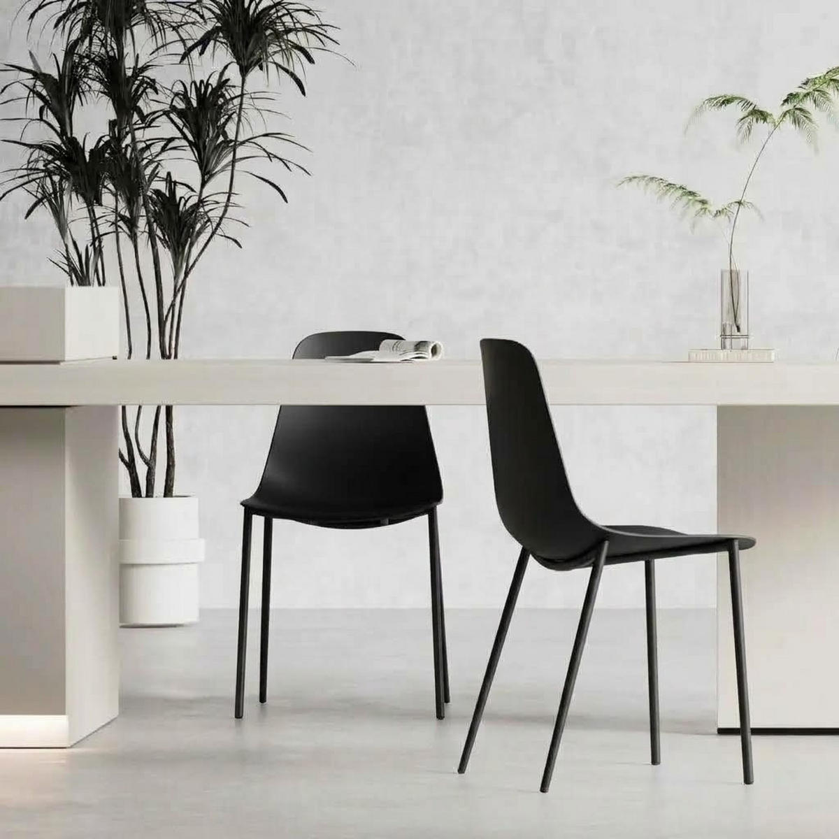 STUHL FELIZ schwarz - Schwarz, Kunststoff (48/88/48cm) - Légia Home