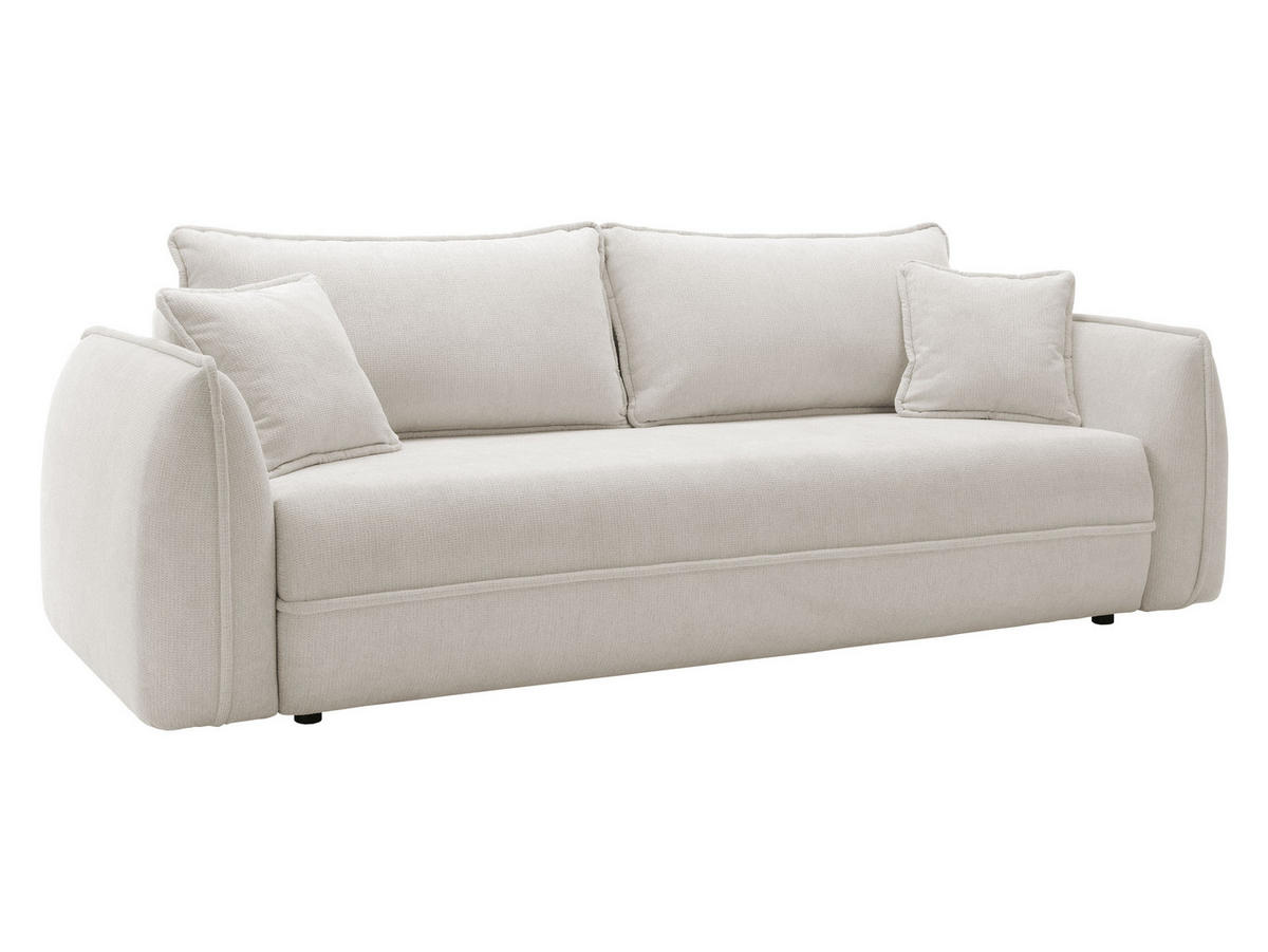 SCHLAFSOFA Moho - Creme/Schwarz, Holz/Kunststoff (250/94/109cm) - MIRJAN24