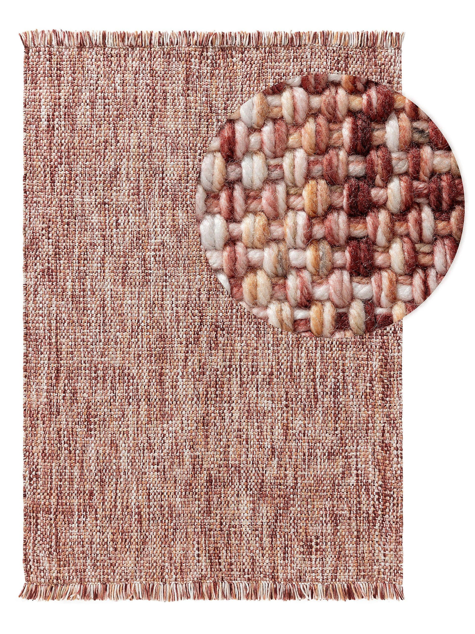 TEPPICH Runa Rot 160x230 cm - Rot, Textil (160/230cm) - benuta Pop