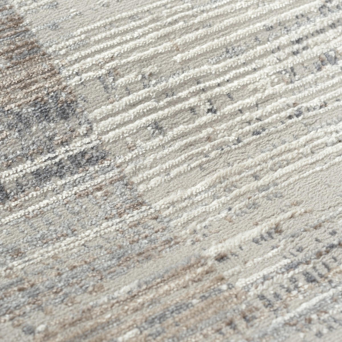 KOBEREC béžový krémový abstraktný - 80 x 150 cm - krémová/cappuccino, textil (80/150cm) - Mazovia