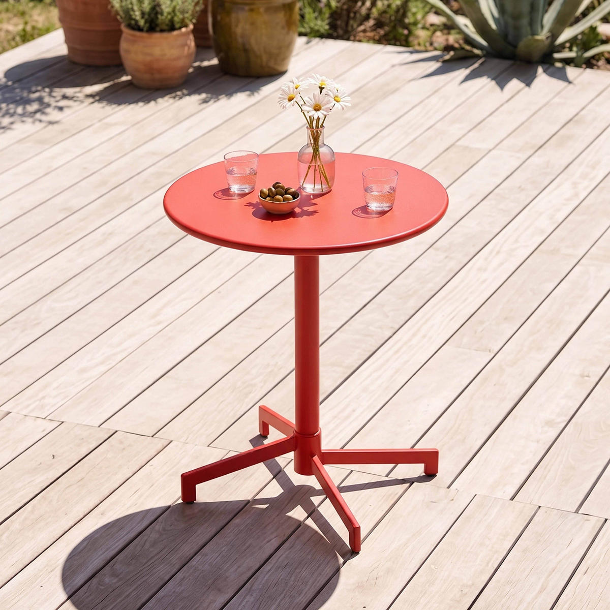 GARTENSET 3-tlg., Rot - Rot, Metall - Oviala