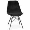 STUHL Schwarz 45x83x55cm - Schwarz, Textil/Metall (45/83/55cm) - AlterEgo