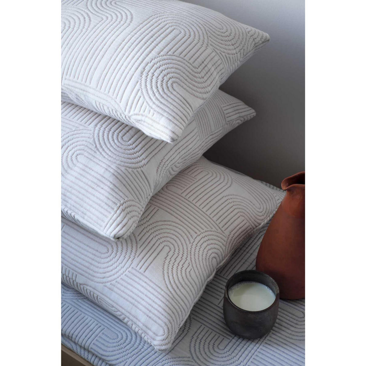 KISSEN Kiko kupfer 45 x 45 cm - Dunkelorange, Textil (45/45cm)