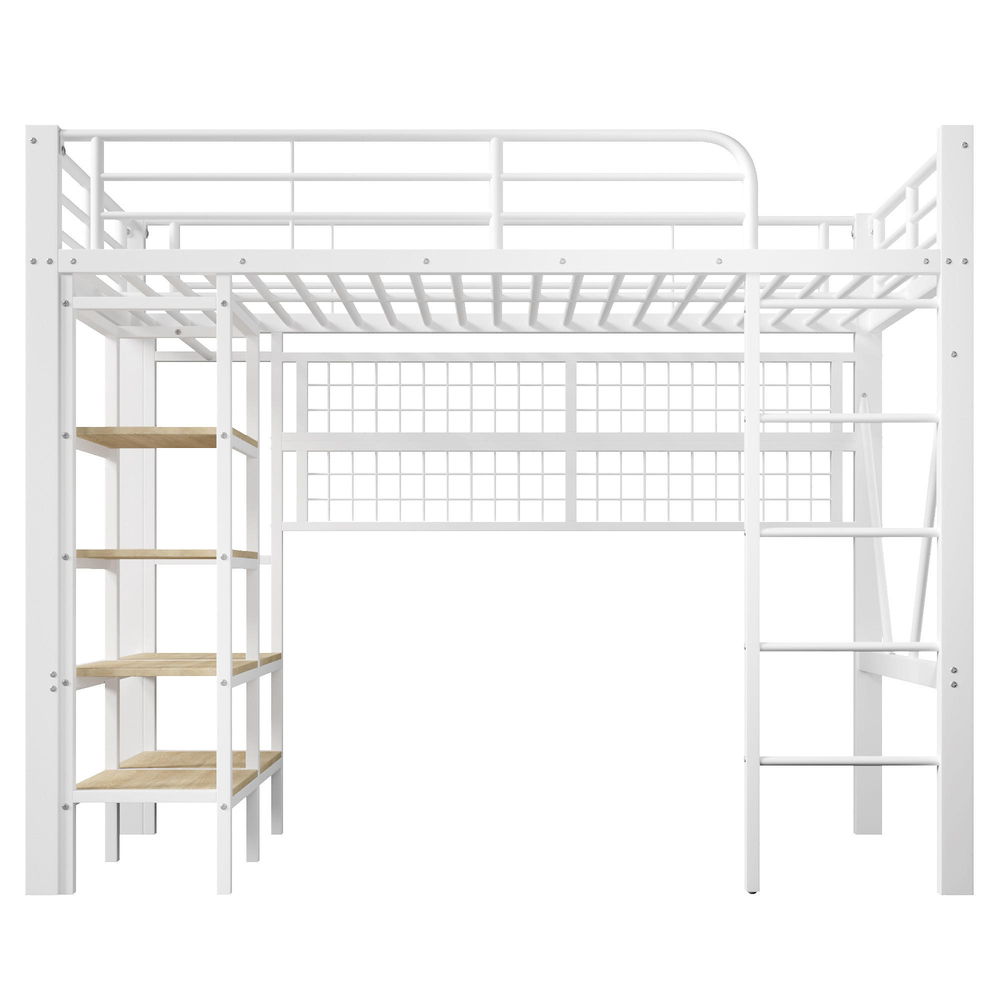 HOCHBETT Eisen 90/200 cm Weiß - Weiß, Metall - Raumix