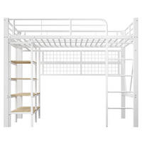 HOCHBETT Eisen 90/200 cm Weiß - Weiß, Metall - Raumix