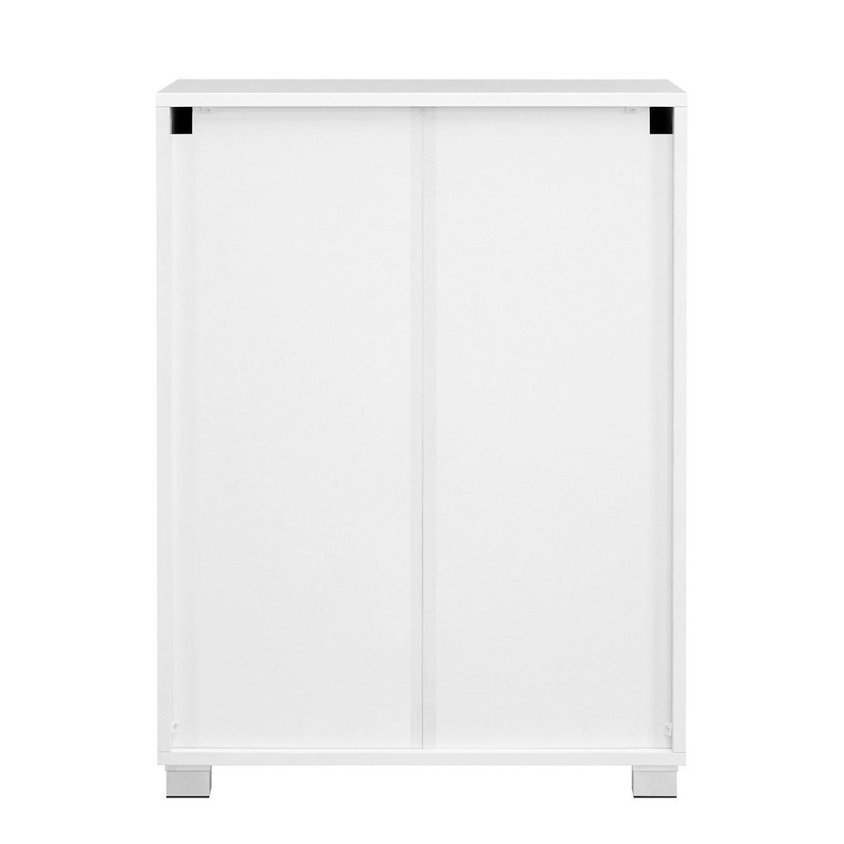 BADEZIMMERSCHRANK SIDEBOARD - Weiß, Holzwerkstoff (30/80/60cm) - Hansiro