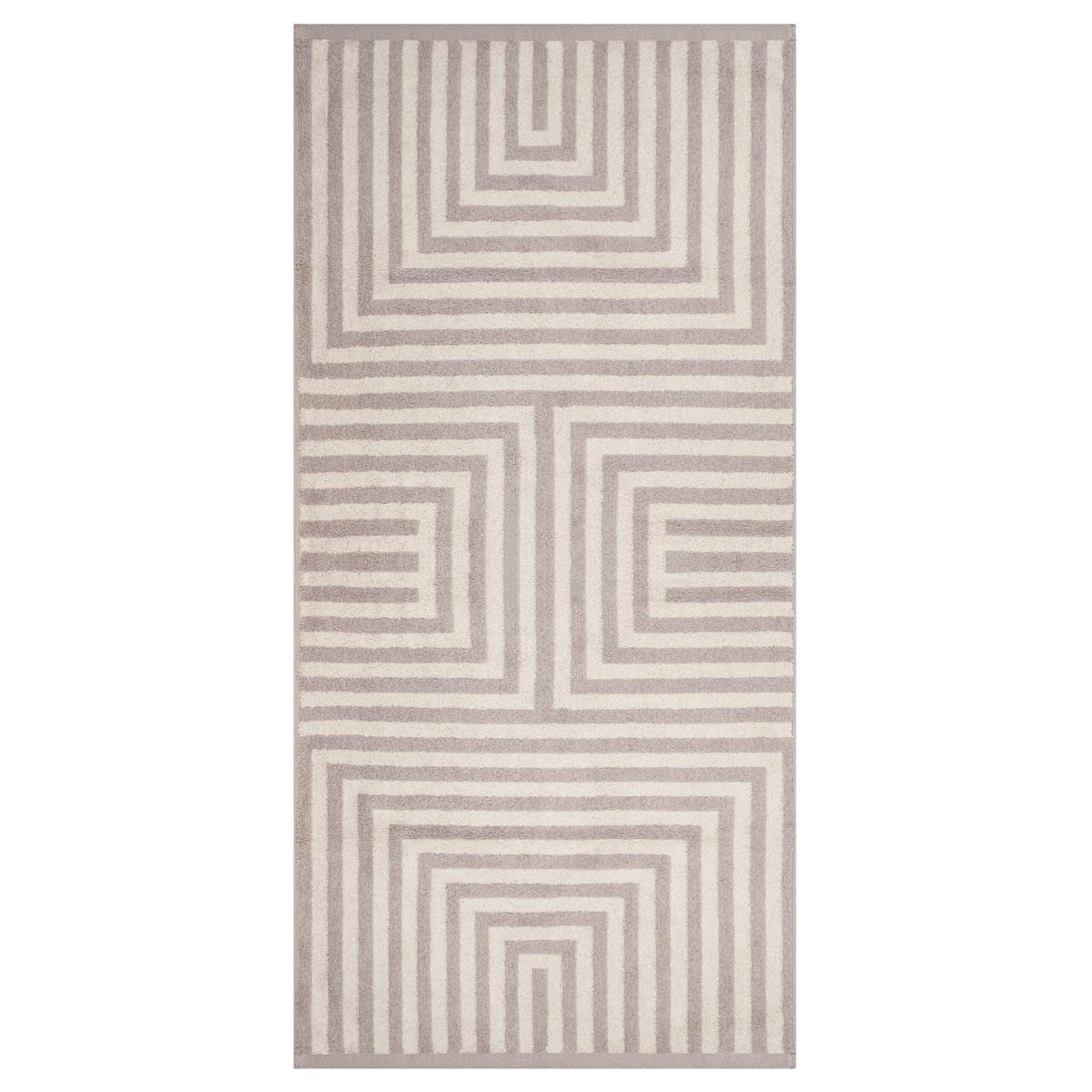 DUSCHTUCH Grafik 2er-Set - Beige, Textil (70/140cm) - Ross
