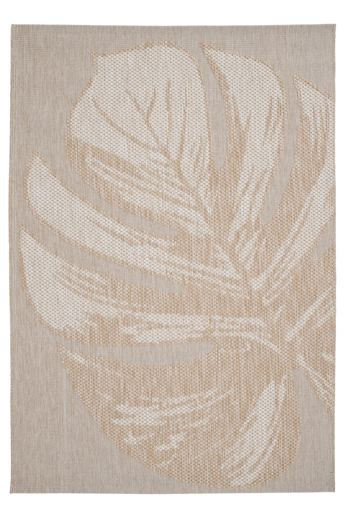 TEPPICH für Innen und Außen mit Skulptureffekt bruin - Braun, Textil (160/230cm) - AFK Living