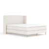 KONTINENTALBETT Ardis Creme 160/200 cm mit Matratze und Topper - Creme/Naturfarben, Holz/Holzwerkstoff (160/200cm) - Maison de Reve
