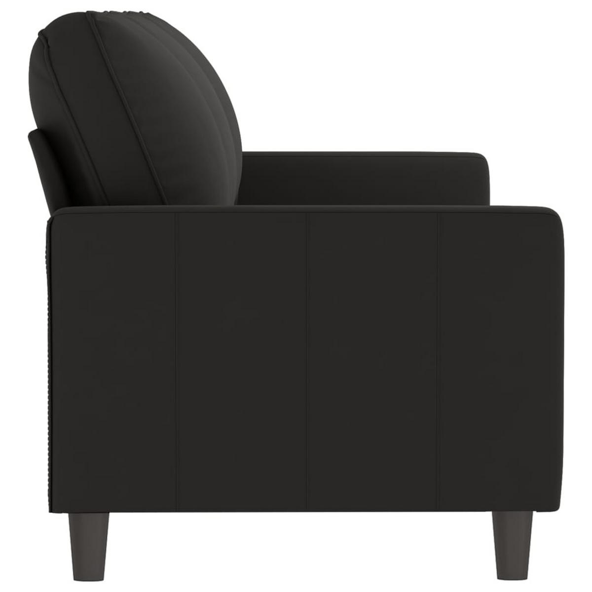3-SITZER-SOFA Eppingen - Schwarz, Naturmaterialien (198/80/77cm) - Nettlife