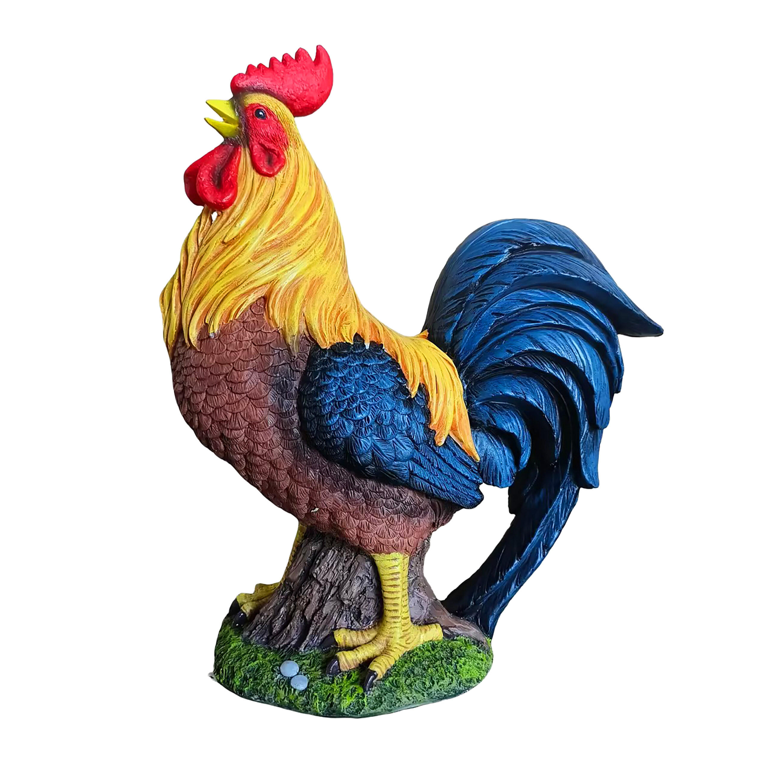 Relaxdays FIGURKA Barevná slepice polyresin