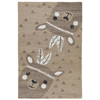 HANDTUFTTEPPICH Natur Kids - Kinderteppich mit Alpaca Design 80 x 150 cm - Sandfarben, Textil (80/150cm) - Natur Pur