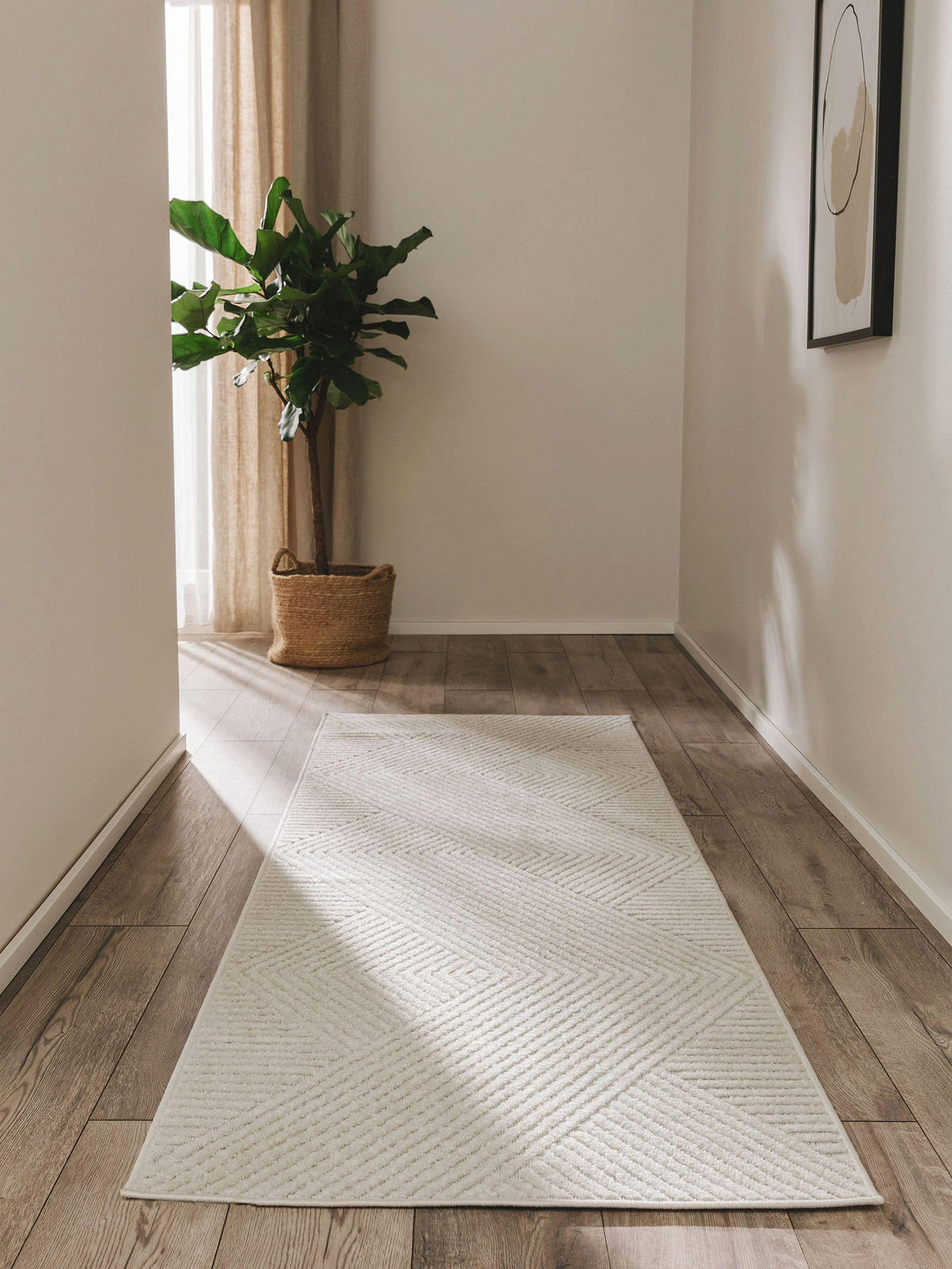 OUTDOORLÄUFER Mars Cream 80x240 cm - Creme, Textil (80/240cm) - benuta Pop