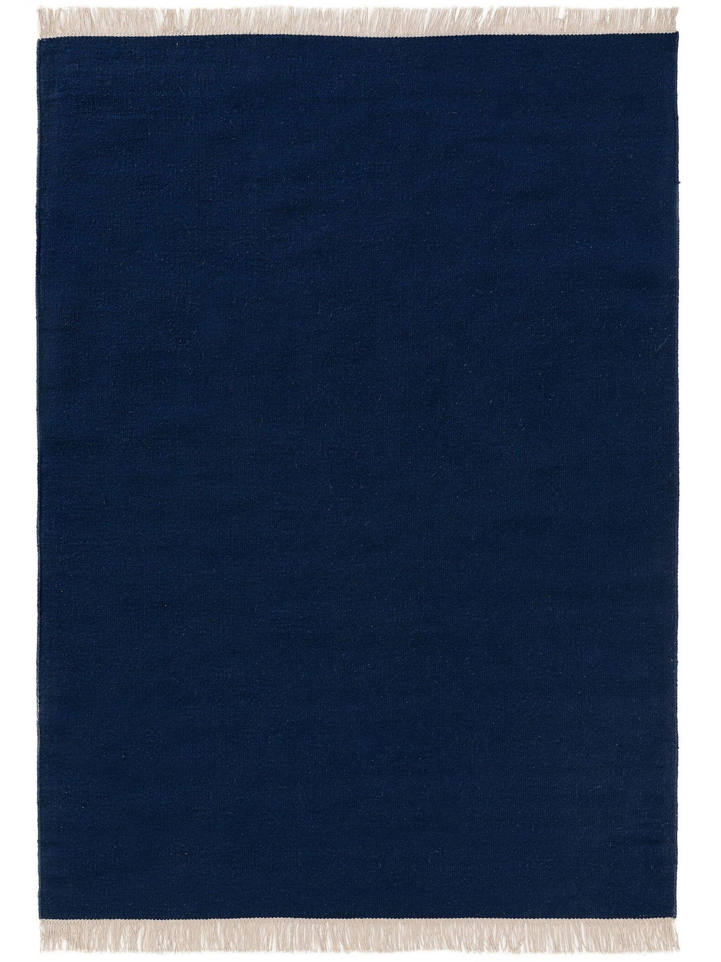 WOLLTEPPICH Liv Dunkelblau 60x100 cm - Blau, Textil (60/1cm) - KUNSTLOFT