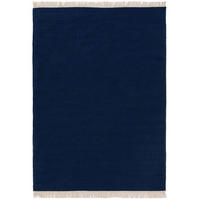 WOLLTEPPICH Liv Dunkelblau 60x100 cm - Blau, Textil (60/1cm) - KUNSTLOFT