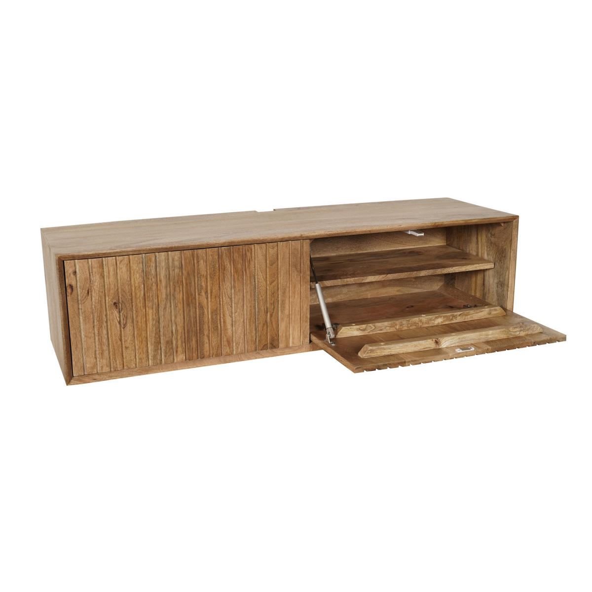 LOWBOARD Dimora Mangoholz 120 cm / 35 cm Natur - Naturfarben, Holz (120/30/35cm) - Villa Möbel